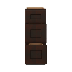J&K Java Coffee S1 Vanity 3 Drawer Base 12" W x 33" H x 21" D