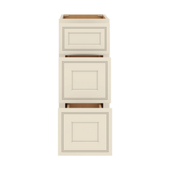 J&K Pearl Glazed H9 Vanity 3 Drawer Base 12" W x 33" H x 21" D