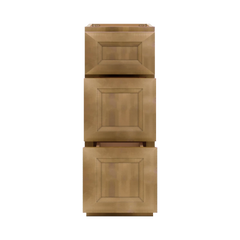 J&K Butterscotch B8 Vanity 3 Drawer Base 12" W x 33" H x 21" D