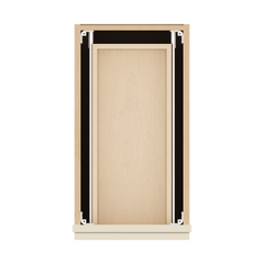 J&K Pearl Glazed H9 Vanity 3 Drawer Base 12" W x 33" H x 21" D