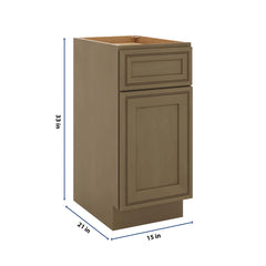J&K Hazel H8 Vanity Base Door/Drawer 15" W x 33" H x 21" D