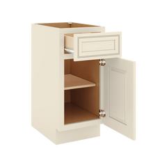 J&K Pearl Glazed H9 Vanity Base Door/Drawer 15" W x 33" H x 21" D