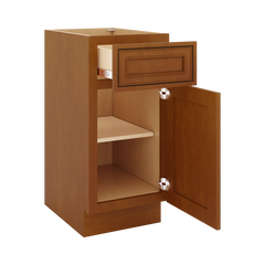 J&K Mocha Glazed K10 Vanity Base Door/Drawer 15" W x 33" H x 21" D