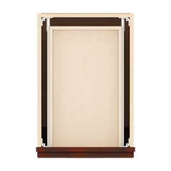 J&K Mahogany J5 Vanity Base Door/Drawer 15" W x 33" H x 21" D