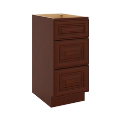 J&K Mahogany J5 Vanity 3 Drawer Base 15" W x 33" H x 21" D