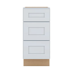 J&K White Shaker S8 Vanity 3 Drawer Base 15" W x 33" H x 21" D