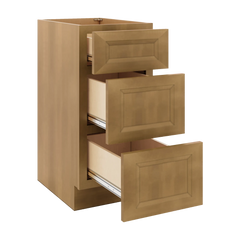 J&K Butterscotch B8 Vanity 3 Drawer Base 15" W x 33" H x 21" D