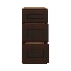 J&K Java Coffee S1 Vanity 3 Drawer Base 15" W x 33" H x 21" D