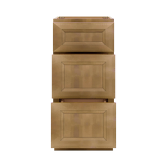 J&K Butterscotch B8 Vanity 3 Drawer Base 15" W x 33" H x 21" D