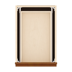 J&K Mocha Glazed K10 Vanity 3 Drawer Base 15" W x 33" H x 21" D