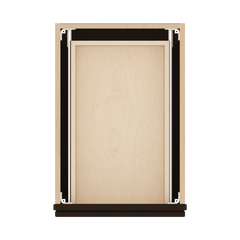 J&K Espresso K8 Vanity 3 Drawer Base 15" W x 33" H x 21" D