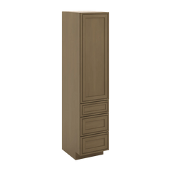 J&K Hazel H8 Vanity Linen with bottom Drawers 18" W x 81" H x 24" D