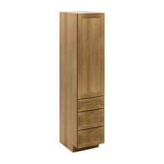 J&K Butterscotch B8 Vanity Linen with bottom Drawers 18" W x 81" H x 24" D