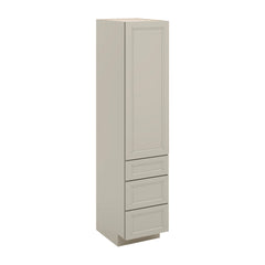 J&K Pebble B6 Vanity Linen with bottom Drawers 18" W x 81" H x 24" D