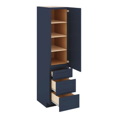 J&K Naval B7 Vanity Linen with bottom Drawers 18" W x 81" H x 24" D