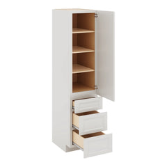 J&K Pure B5 Vanity Linen with bottom Drawers 18" W x 81" H x 24" D