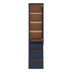J&K Naval B7 Vanity Linen with bottom Drawers 18" W x 81" H x 24" D