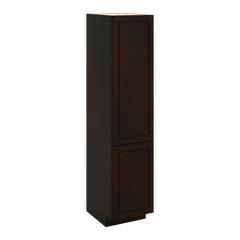 J&K Espresso K8 Vanity Linen 18" W x 81" H x 24" D