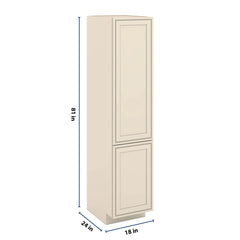 J&K Pearl Glazed H9 Vanity Linen 18" W x 81" H x 24" D