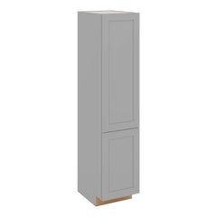J&K Castle Grey S5 Vanity Linen 18" W x 81" H x 24" D