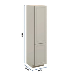 J&K Pebble B6 Vanity Linen 18" W x 81" H x 24" D