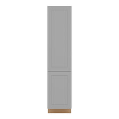 J&K Castle Grey S5 Vanity Linen 18" W x 81" H x 24" D