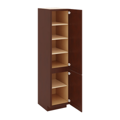 J&K Mahogany J5 Vanity Linen 18" W x 81" H x 24" D