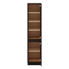 J&K Espresso K8 Vanity Linen 18" W x 81" H x 24" D