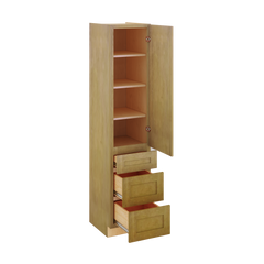 Modernform Cabinet Natural Shaker 18" W X 84" H X 21" D Vanity Linen Cabinet
