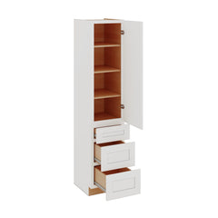 Modernform Cabinet White Shaker 18" W X 84" H X 21" D Vanity Linen Cabinet