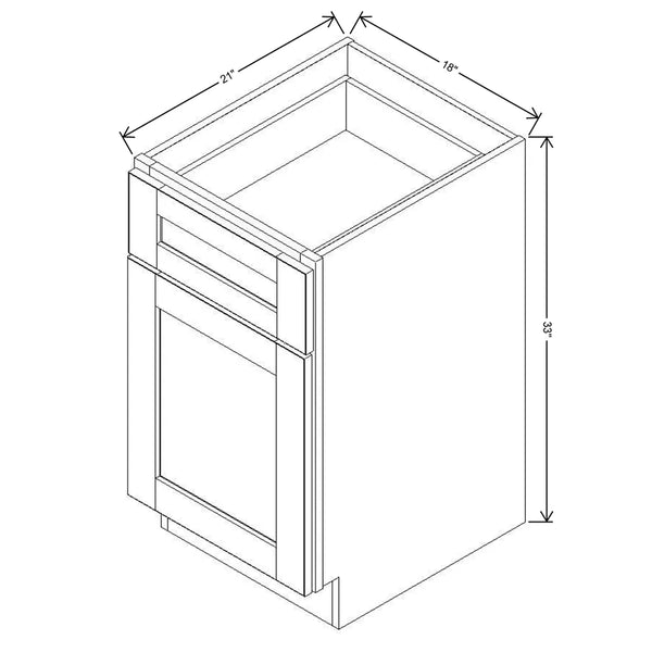 J&K Espresso K8 Vanity Base Door/Drawer 18