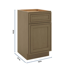 J&K Hazel H8 Vanity Base Door/Drawer 18" W x 33" H x 21" D
