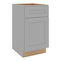 J&K Castle Grey S5 Vanity Base Door/Drawer 18" W x 33" H x 21" D