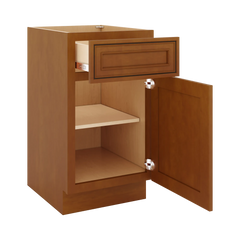 J&K Mocha Glazed K10 Vanity Base Door/Drawer 18" W x 33" H x 21" D