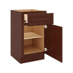 J&K Mahogany J5 Vanity Base Door/Drawer 18" W x 33" H x 21" D