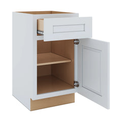 J&K White Shaker S8 Vanity Base Door/Drawer 18" W x 33" H x 21" D