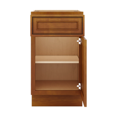 J&K Mocha Glazed K10 Vanity Base Door/Drawer 18" W x 33" H x 21" D