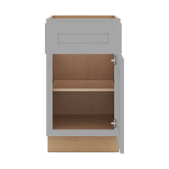 J&K Castle Grey S5 Vanity Base Door/Drawer 18" W x 33" H x 21" D