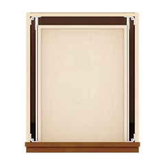 J&K Mocha Glazed K10 Vanity Base Door/Drawer 18" W x 33" H x 21" D