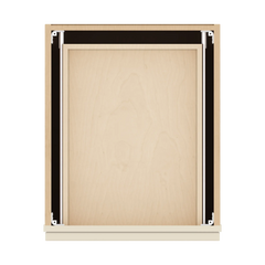 J&K Pearl Glazed H9 Vanity Base Door/Drawer 18" W x 33" H x 21" D
