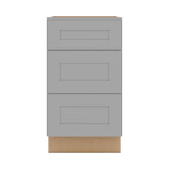 J&K Castle Grey S5 Vanity 3 Drawer Base 18" W x 33" H x 21" D