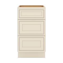 J&K Pearl Glazed H9 Vanity 3 Drawer Base 18" W x 33" H x 21" D