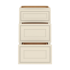 J&K Pearl Glazed H9 Vanity 3 Drawer Base 18" W x 33" H x 21" D