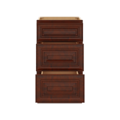 J&K Mahogany J5 Vanity 3 Drawer Base 18" W x 33" H x 21" D