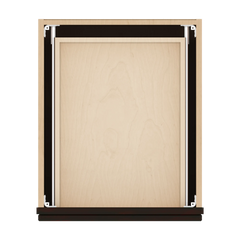 J&K Espresso K8 Vanity 3 Drawer Base 18" W x 33" H x 21" D