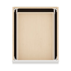J&K Pure B5 Vanity 3 Drawer Base 18" W x 33" H x 21" D