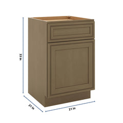 J&K Hazel H8 Vanity Base Door/Drawer  21" W x 33" H x 21" D