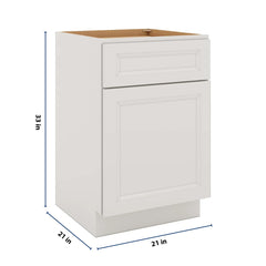 J&K Pure B5 Vanity Base Door/Drawer  21" W x 33" H x 21" D