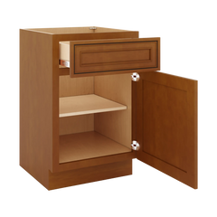 J&K Mocha Glazed K10 Vanity Base Door/Drawer  21" W x 33" H x 21" D