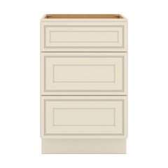 J&K Pearl Glazed H9 Vanity 3 Drawer Base 21" W x 33" H x 21" D